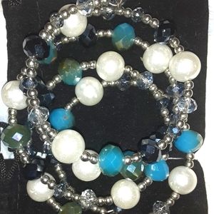 Beaded wrap around BEADED Bracelet